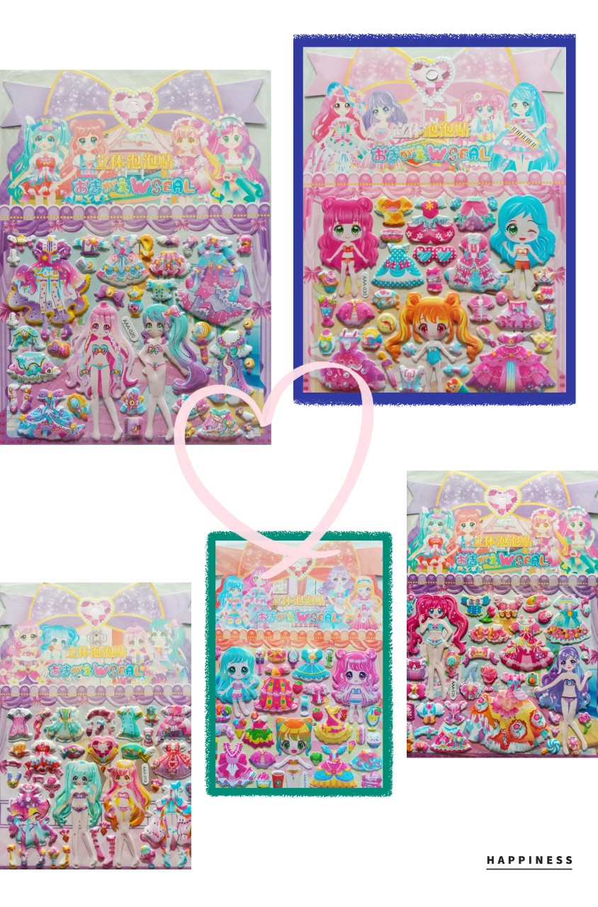 Sticker dán nổi thay đổi trang phục
