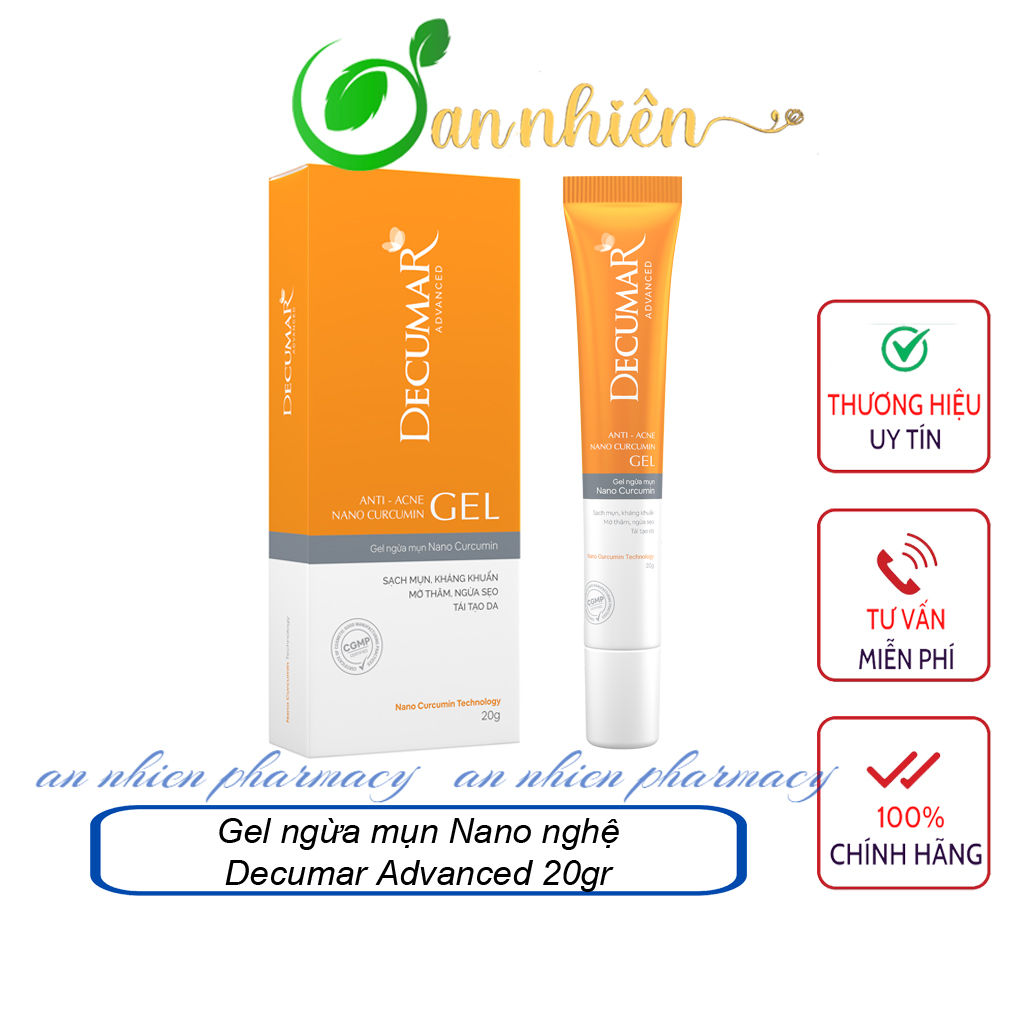 Gel Decumar - Gel ngừa mụn Nano Curcumin