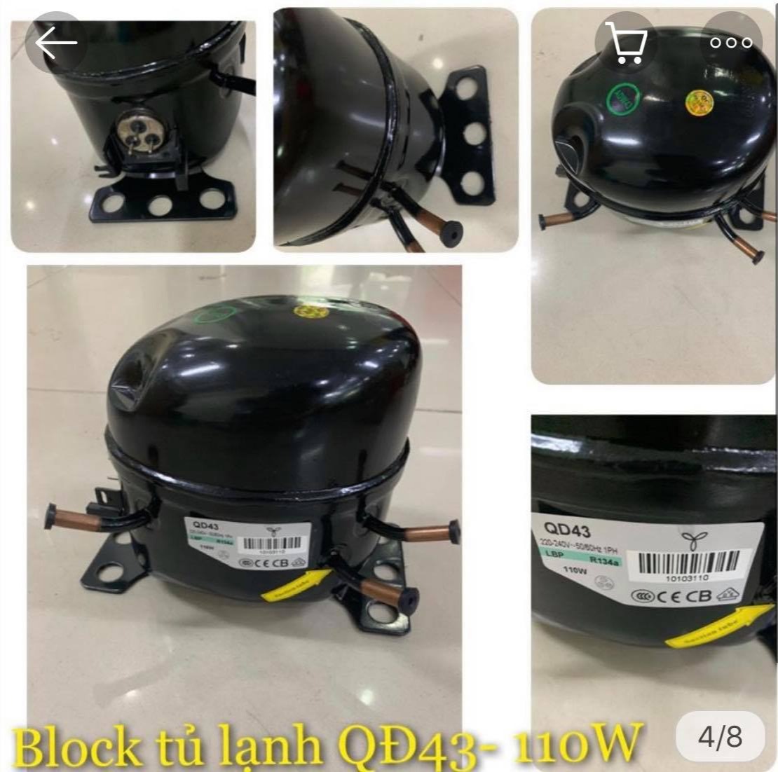 Block Tủ Lạnh QD43 -110w (120L-150L)