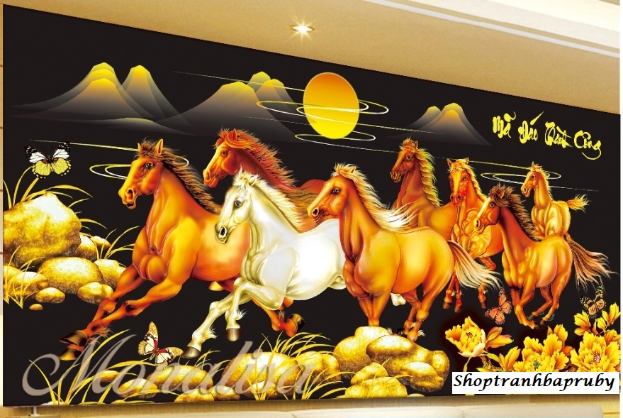 Tranh đính đá mã đáo thành công lg1614 kích thước 130 x 60 cm