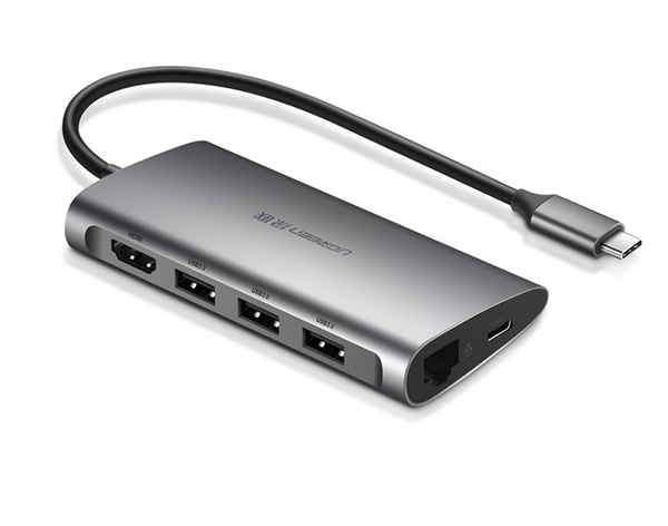 HUB USB-C sang HDMI/Ethernet/USB 3.0/Card SD/TF Ugreen 50538