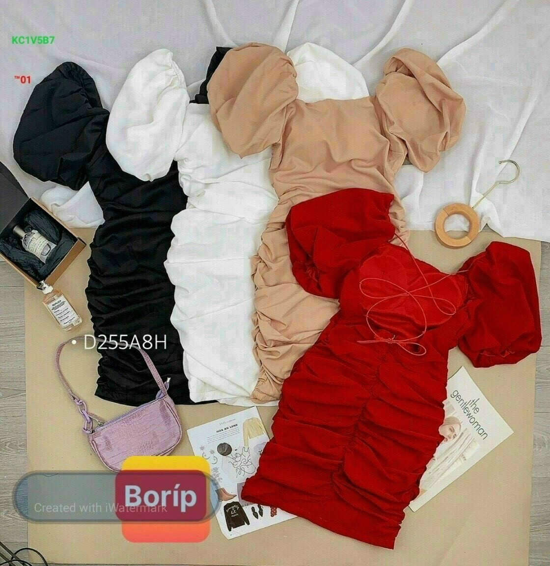 Đầm body hở lưng đan dây nhúm sexy , chất thun bozip dày dặn