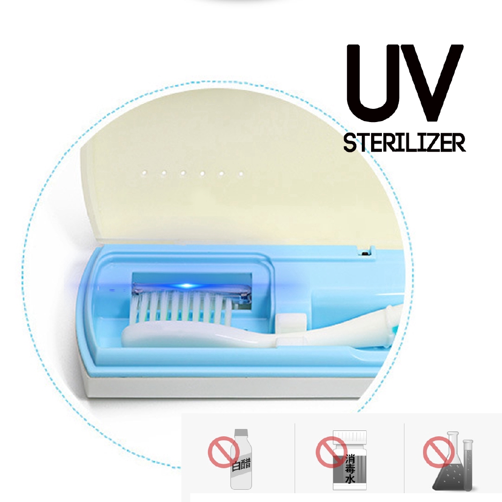 Portable Antibacteria Rechargeable UV Light Ultraviolet Toothbrush Automatic Toothpaste Dispenser Sterilizer Toothbrush Cleaner
