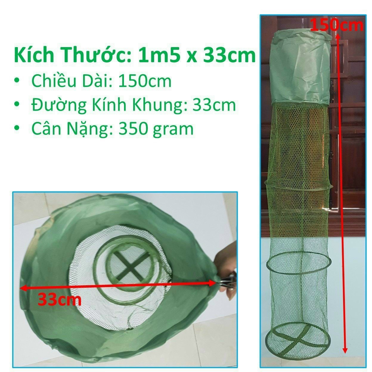 Rọng cá- rọ đựng cá dài 1m5