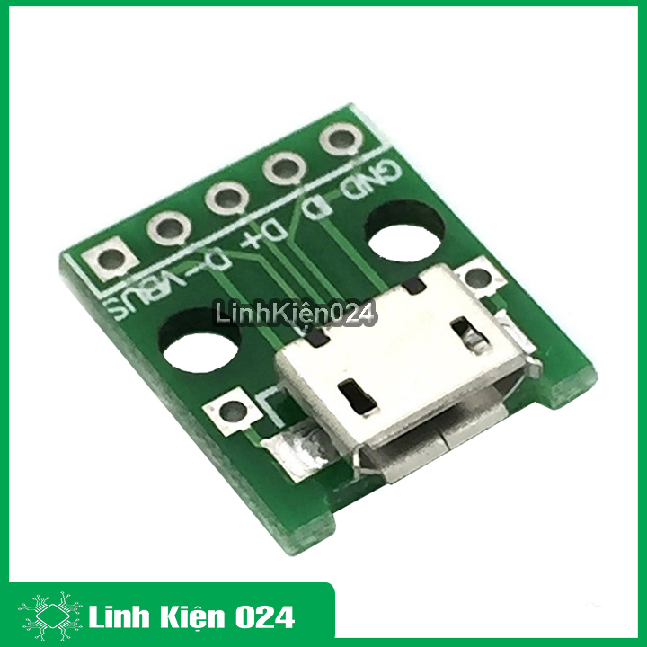 Bo chuyển micro usb-5p to 2.54mil dip