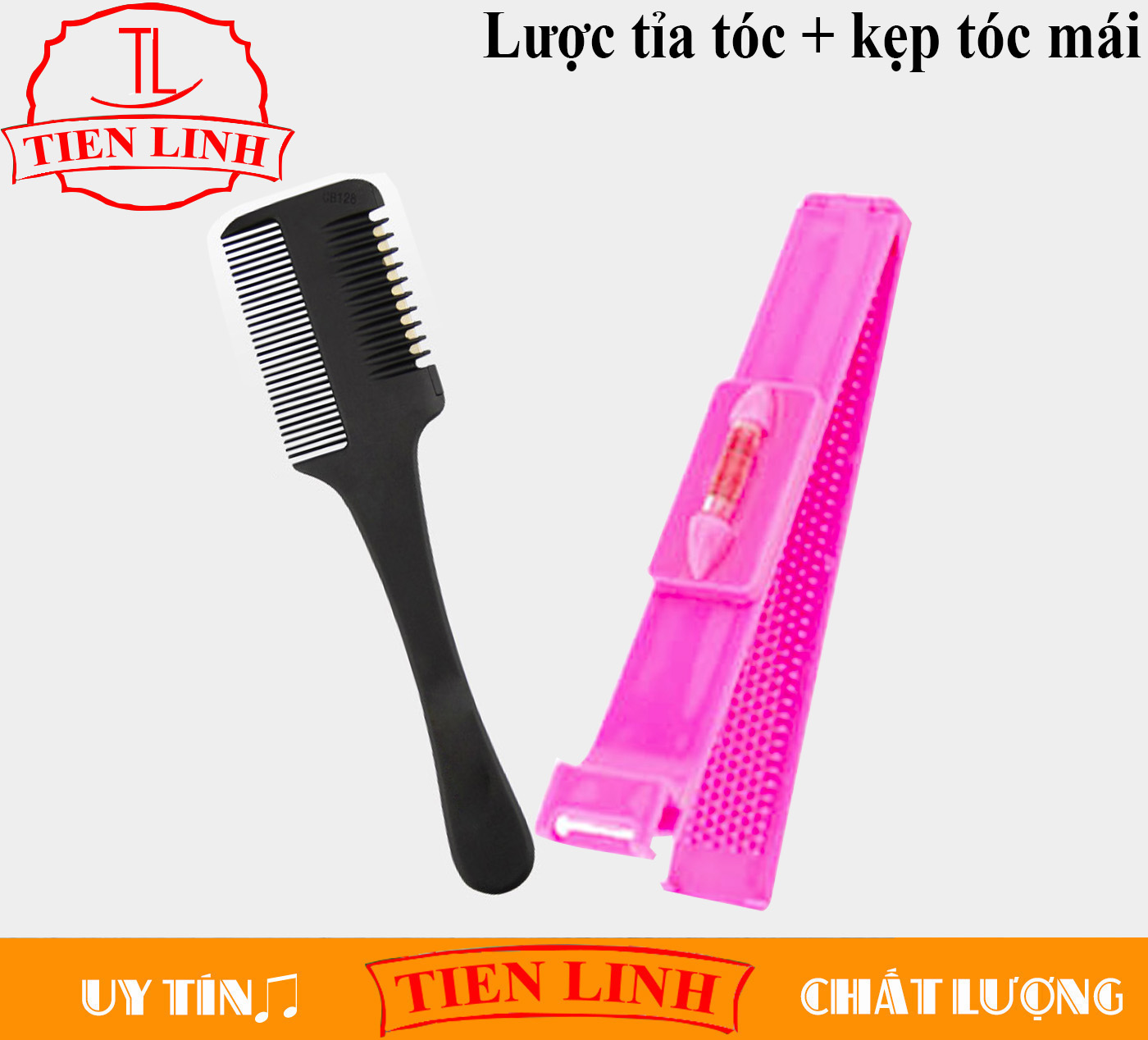 Combo hair trimmer + convenient hairpin
