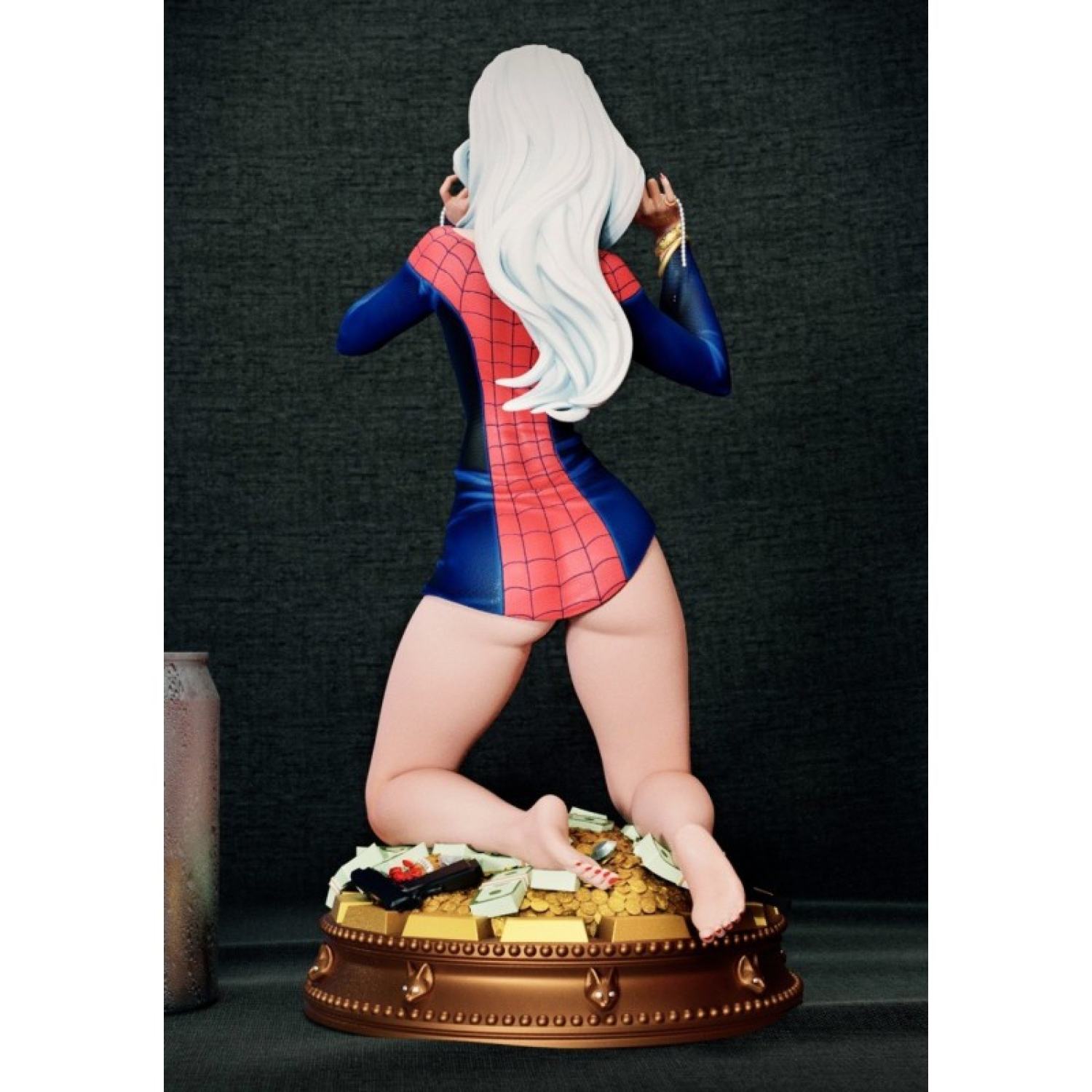 File in 3D Black Cat Spiderman - Marvel