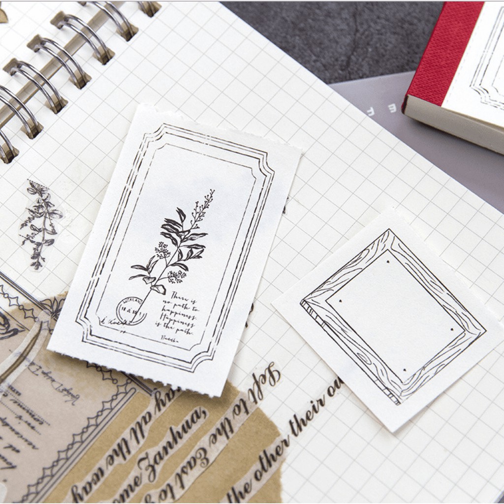 Sunflower-SF79 - Sét 50 tờ giấy note decor trang trí sổ