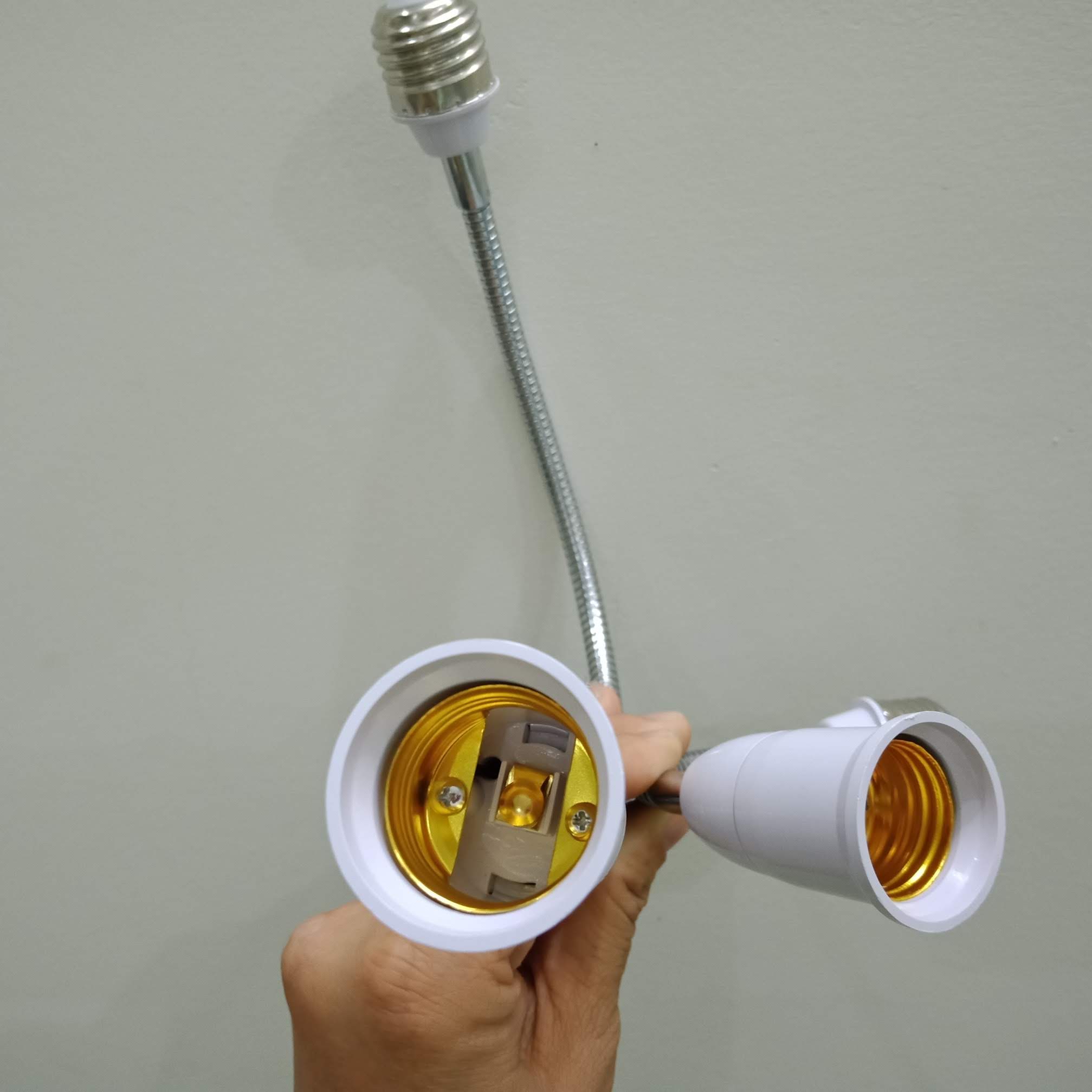 Đui đèn E27 nối dài 40 cm