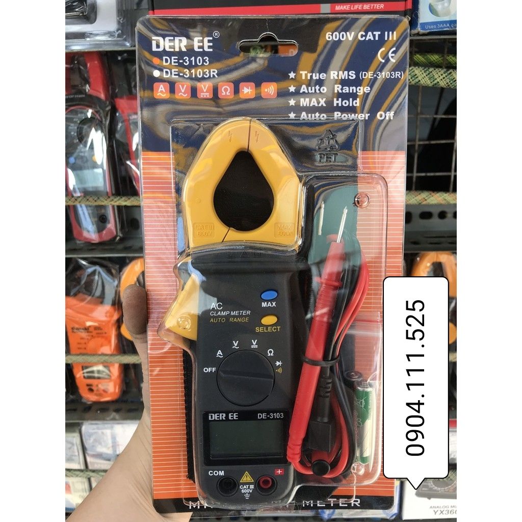 Ampe kìm đo dòng ac deree de-3103