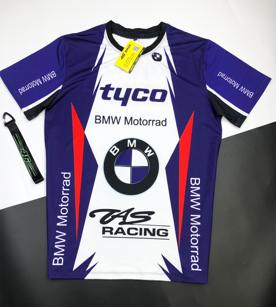 Áo thun nam xe máy ngắn tay BMW - KAWASAKI - MONSTER