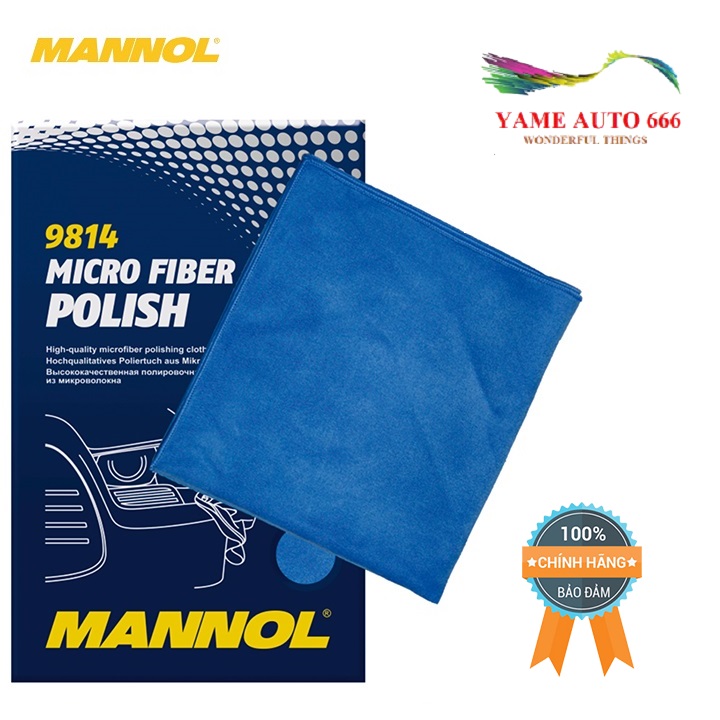 HCMKhăn Đánh Bóng Sợi Vải Nhỏ MANNOL Micro Fiber Polish 9814 YAME AUTO666