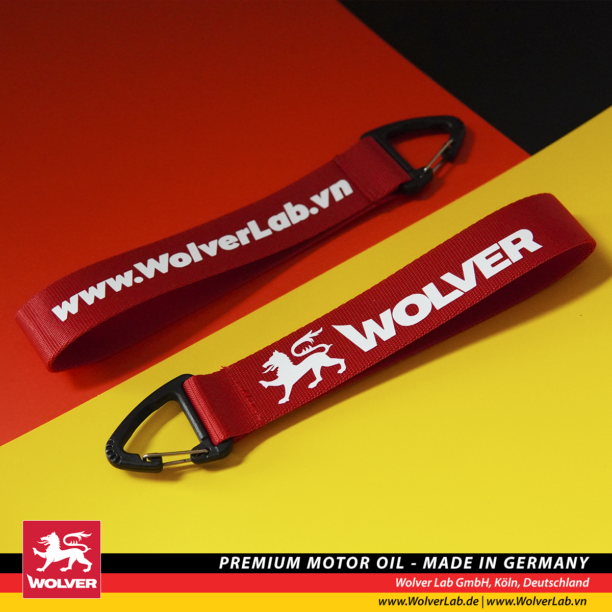 Móc khóa dây vải Wolver 2024 - Móc khóa Wolver - Móc Wolver