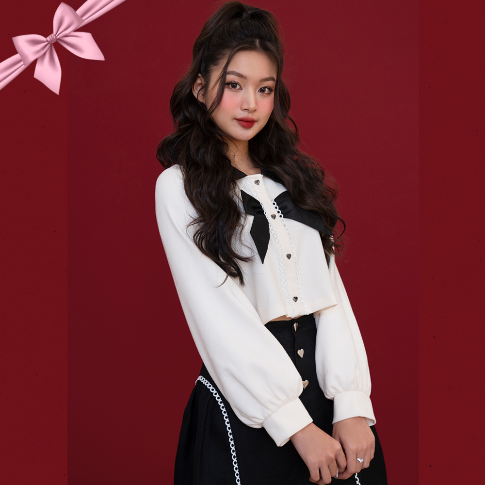 BLEUBIRD Set gồm áo và chân váy Mabel Set