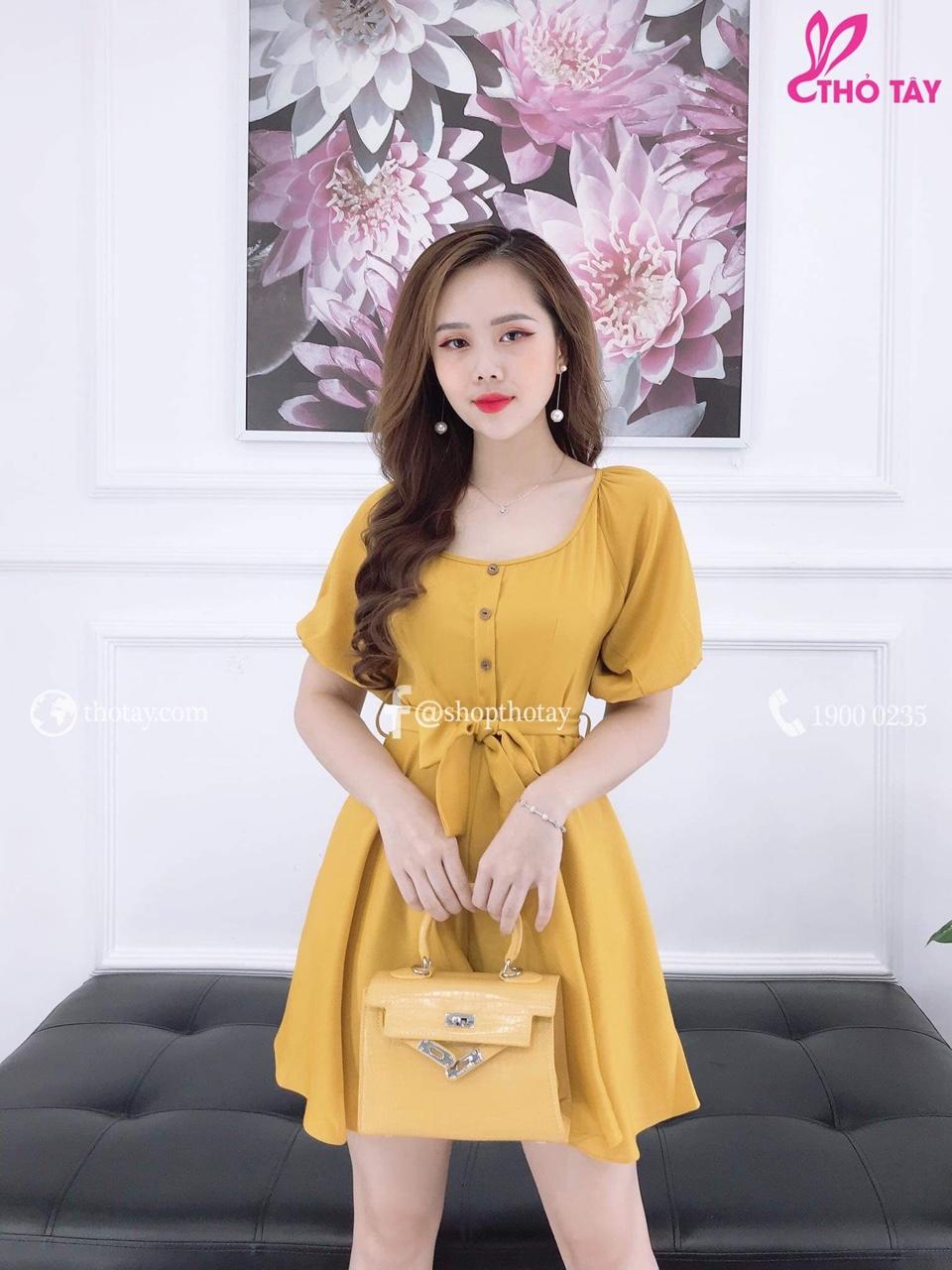Sét jum đùi Nữ nút cột eo Cao Cấp