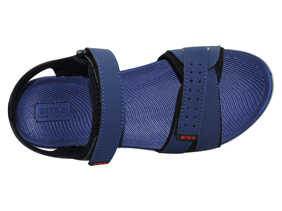 Sandal đế bằng nam Bita's SPS.140 (Đen + Navy + Xám)