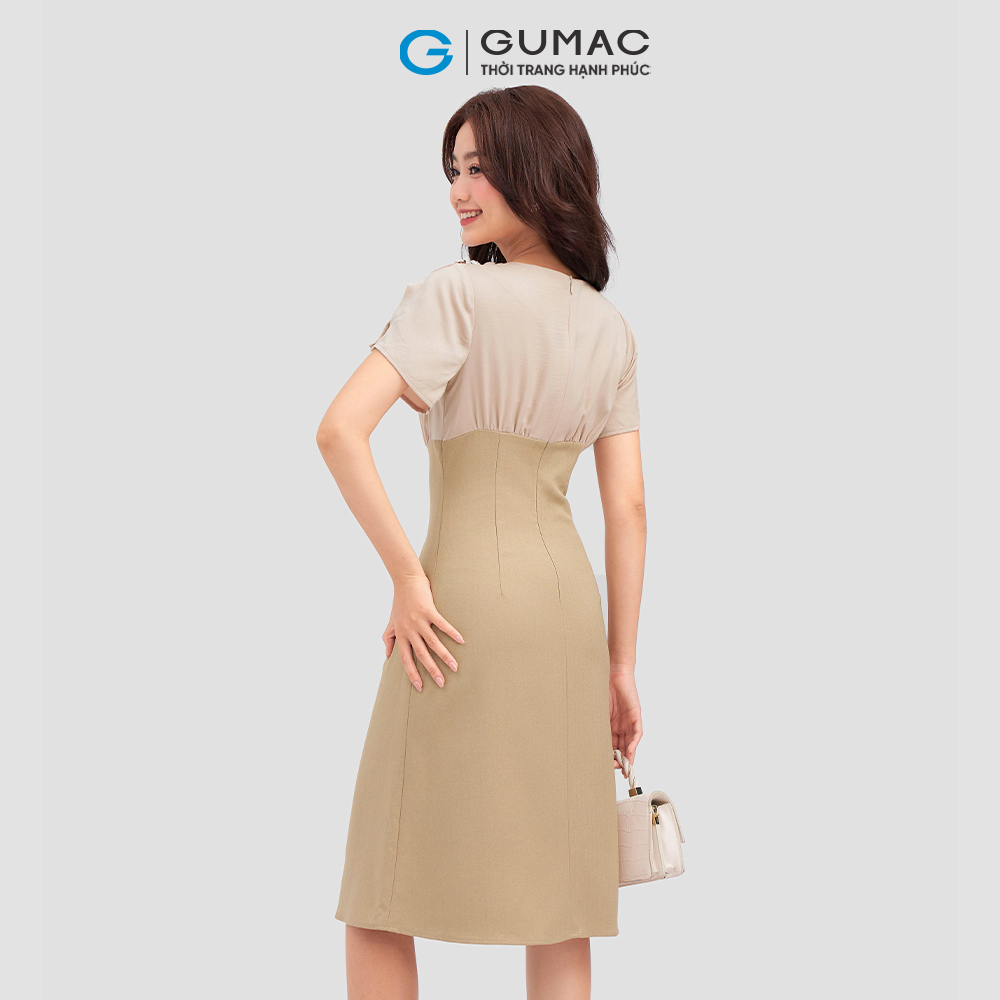 Đầm tay xẻ DC12057 thời trang GUMAC