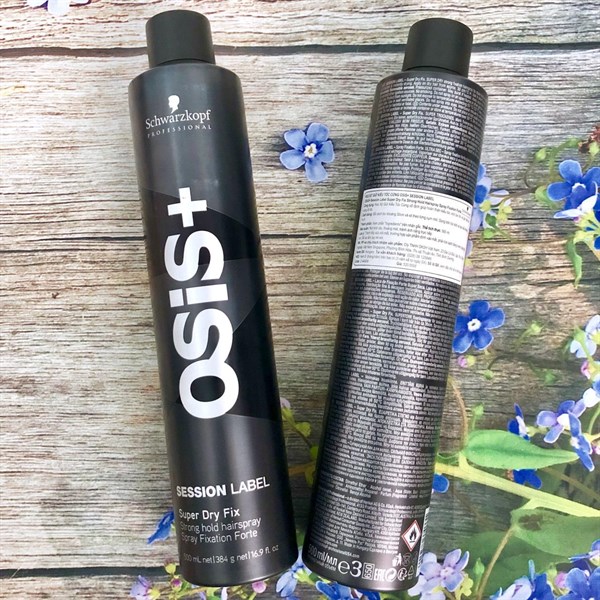 Gôm xịt tóc siêu cứng Osis Schwarzkopf Session Label đen 500ml (ĐỨC)- chai