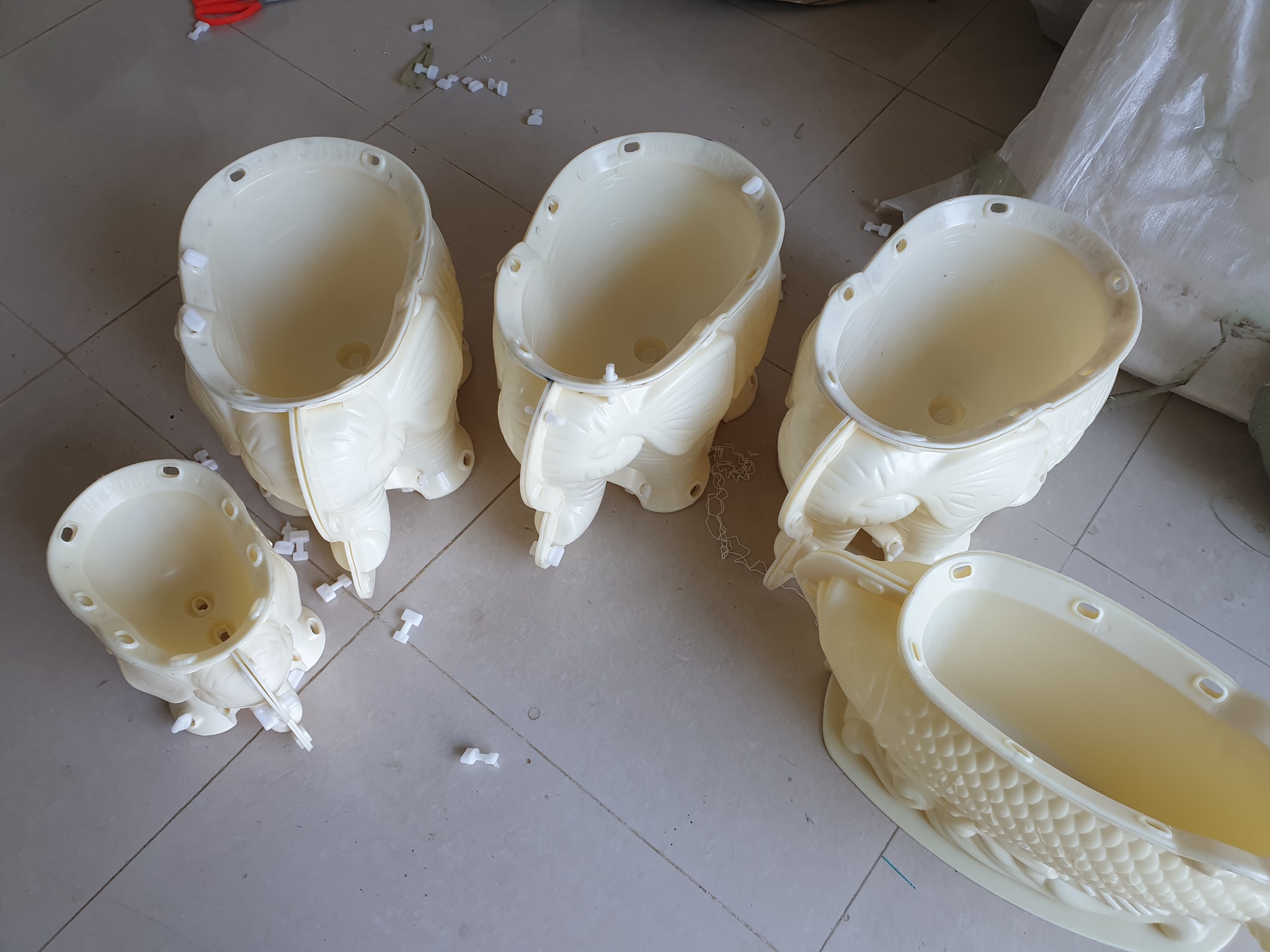khuôn đúc chậu cảnh voi nhỏ 28 (khuôn nhựa ABS siêu bền )