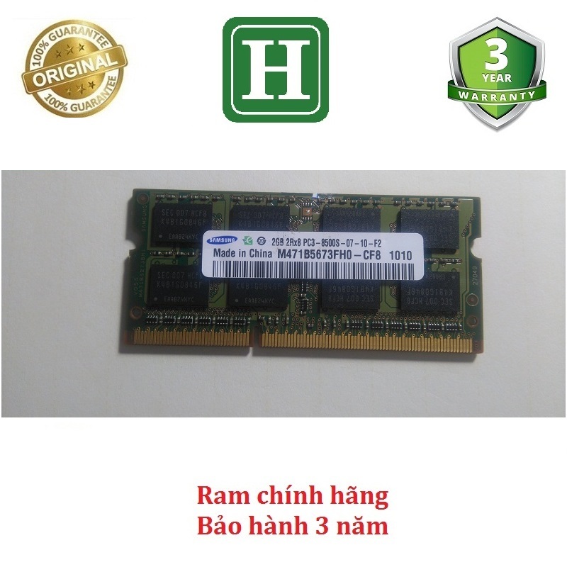 Ram Laptop DDR3 2Gb bus 1066 - 8500s bảo hành 3 năm