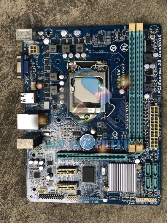 [HCM]Combo mainboard gigabyte h61m-ds2 socket 1155 + core i5 3470 3.6ghz (4 cores 4 threads)