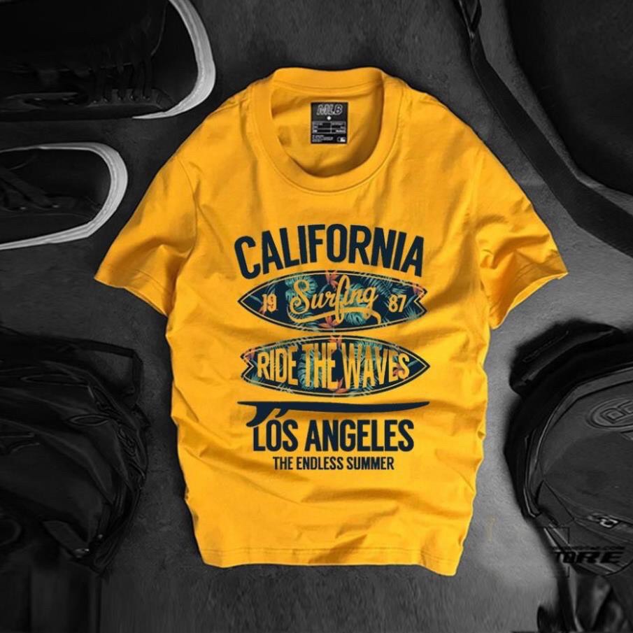 Hcm]Áo Thun Nam Nữ California Có Bigsize Thun Dày Mịn | Lazada.Vn