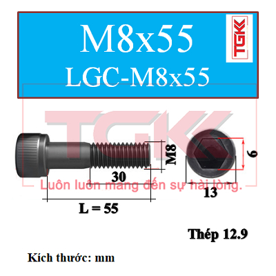 Bulong lgc đầu trụ m8