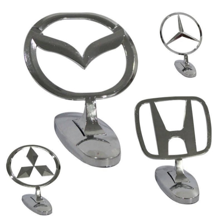 Logo 3D trang trí nắp Capo xe hơi, Logo kim loại trang trí nắp capo nắp cốp đủ thương hiệu, Lexus, Mercedes, HYUNDAI, HONDA, KIA, Mitsubishi, Nissan…..