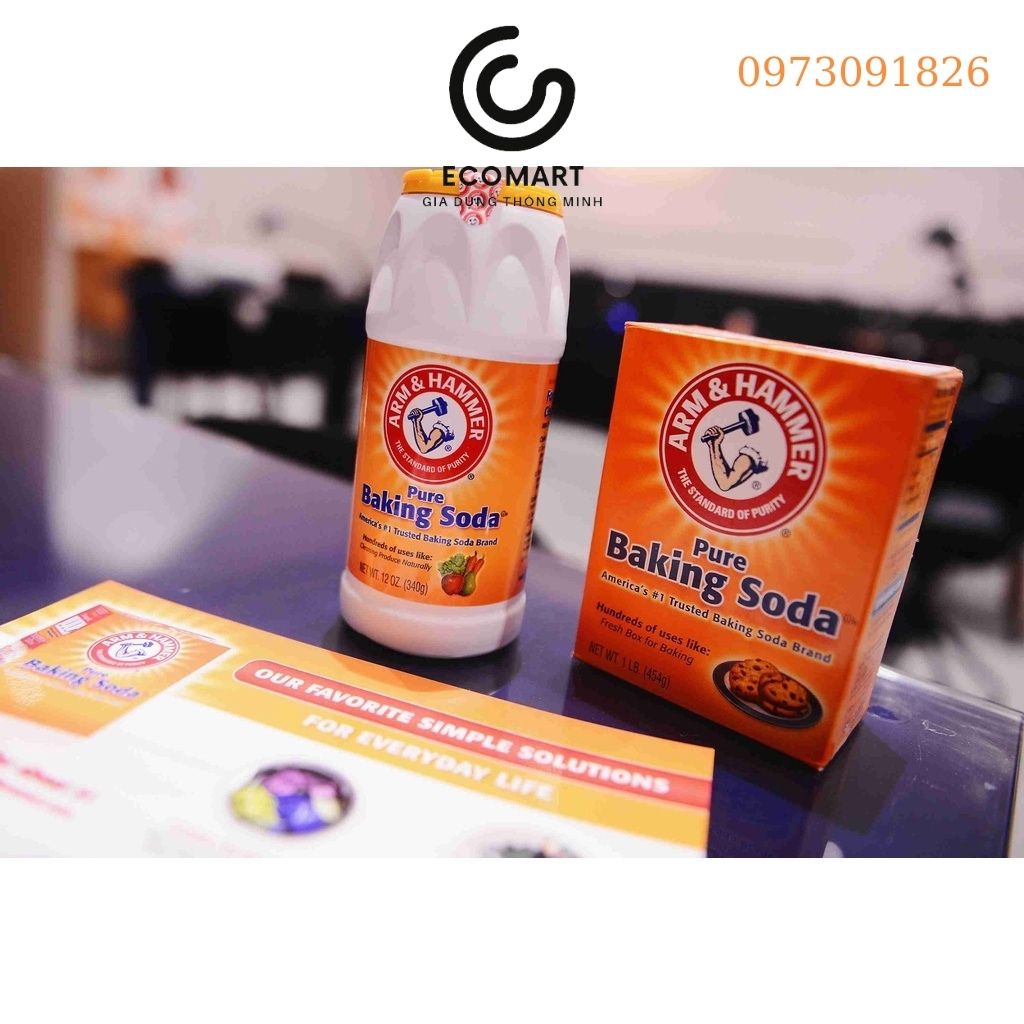 Bột Baking Soda đa công dụng Arm & Hammer 454g (Hộp)- USD