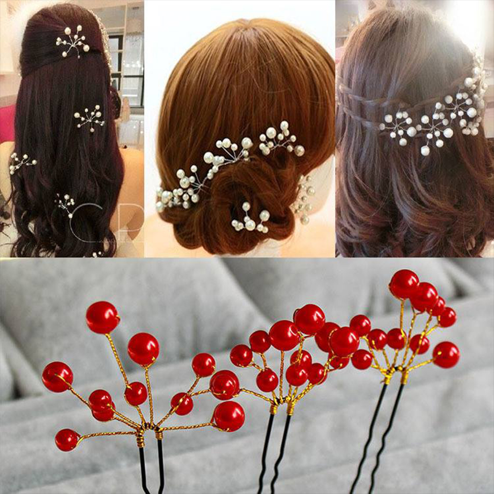 Trâm Cài Tóc Đính Nhiều Hạt Chai