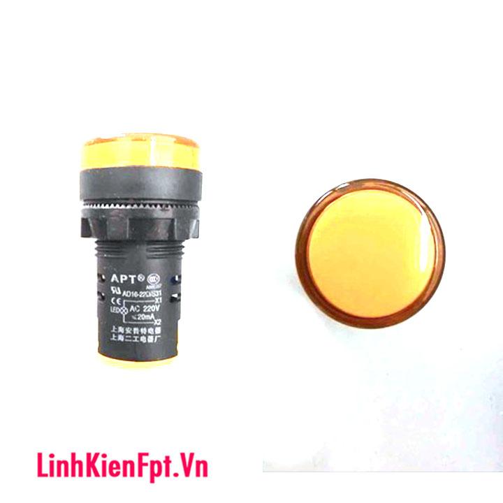 Đèn báo pha tủ điện 22mm 220VAC Combo 3 Đèn