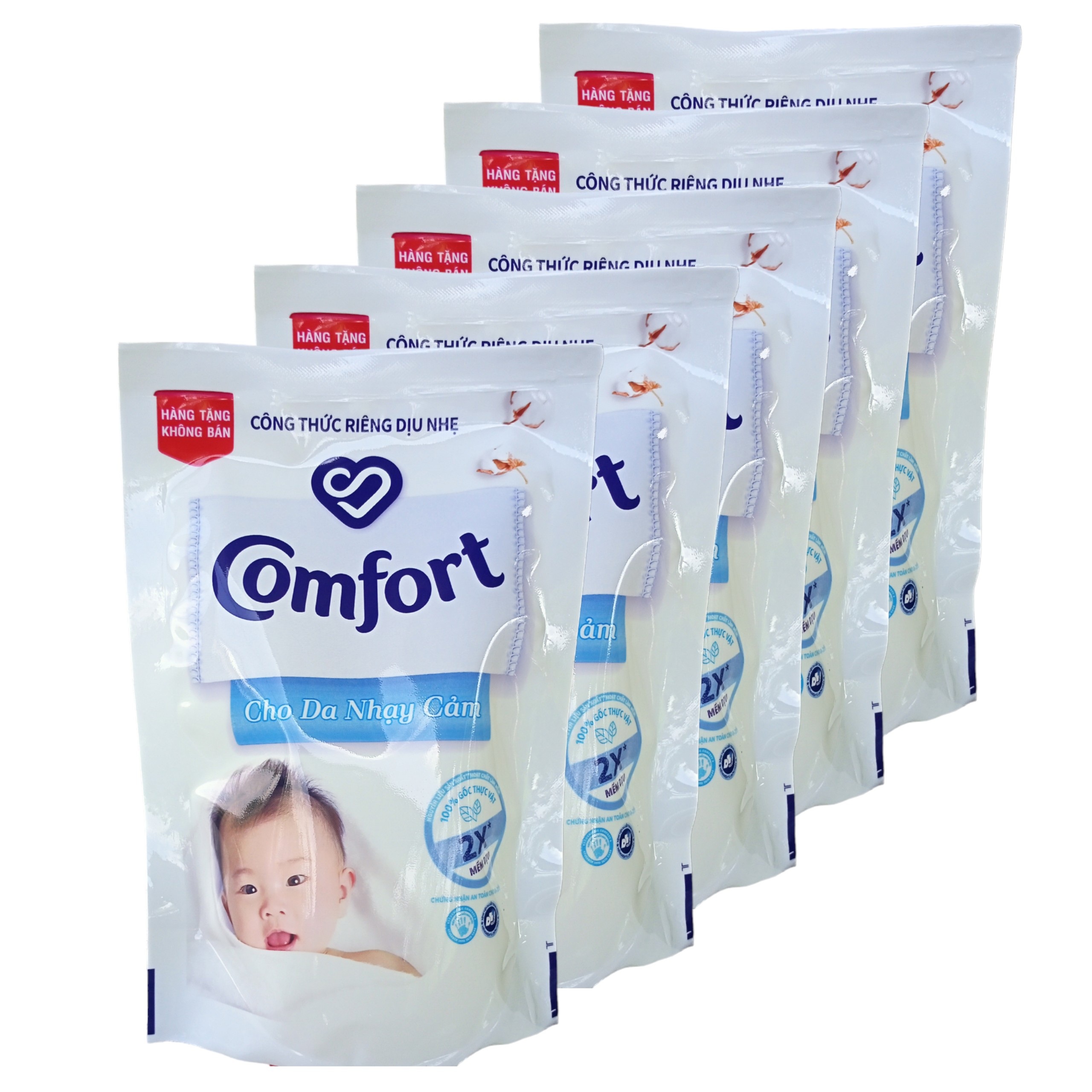 Combo 5 bịch Nước xả vải Comfort 120ml = 600ml