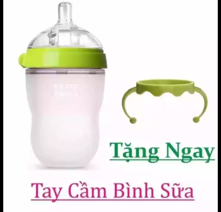 Bình sữa comotomo 150ml/250ml đủ màu [Tặng kèm núm ti thay thế]