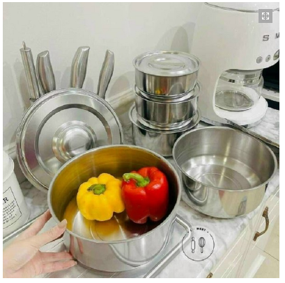 Set 5 nồi Inox Stock Pot