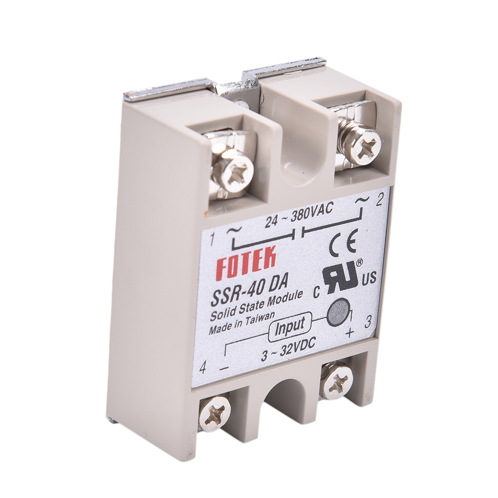 Rơ le trạng thái rắn công nghiệp ssr 40a với ssr-40da cờ bảo vệ 40a dc điều khiển ac