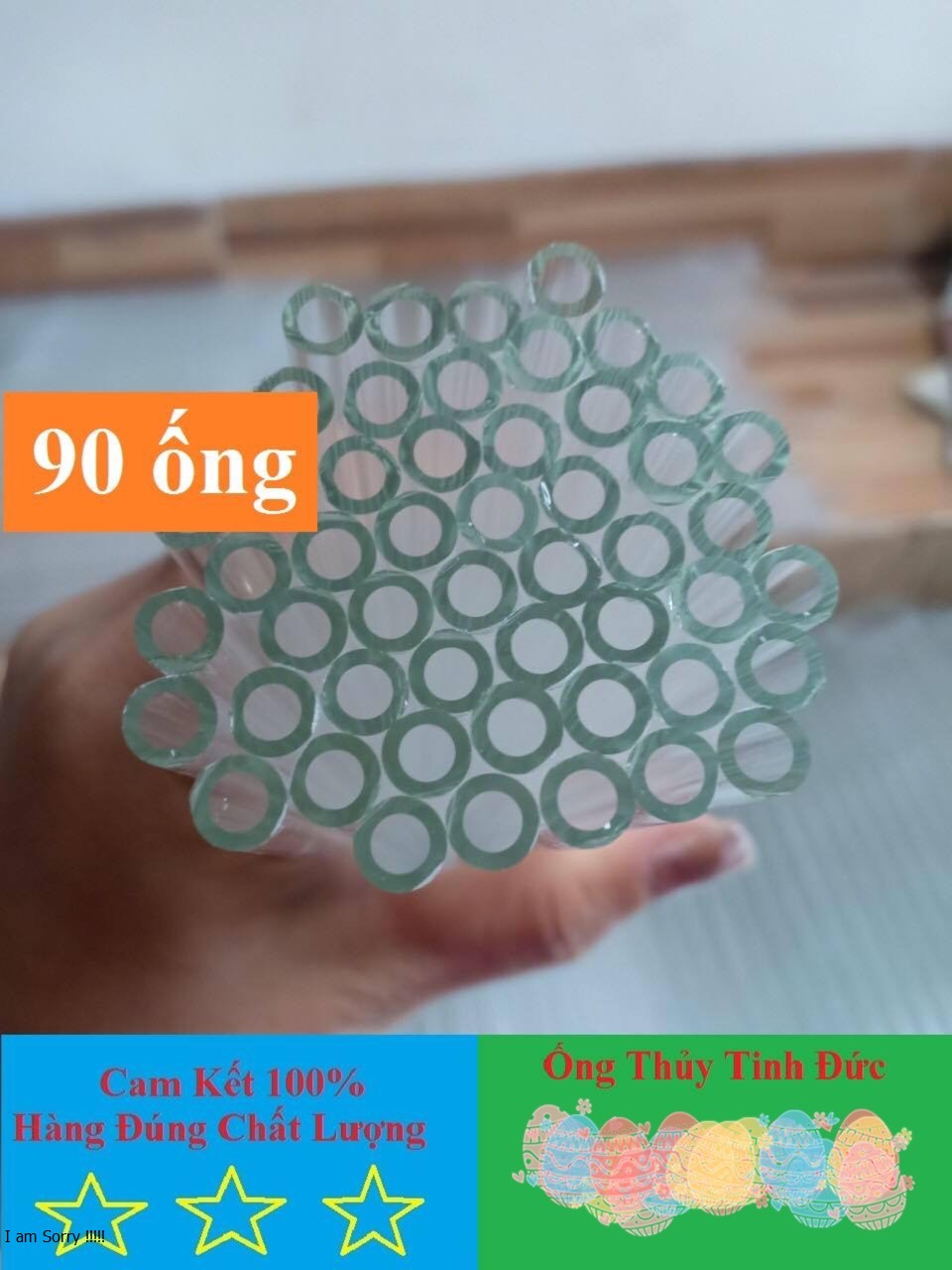 ống thuỷ tinh (90 ống dài 20cm)