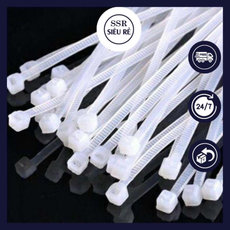 Dây Rút Nhựa Bọc 60-80 Sợi. 10cm