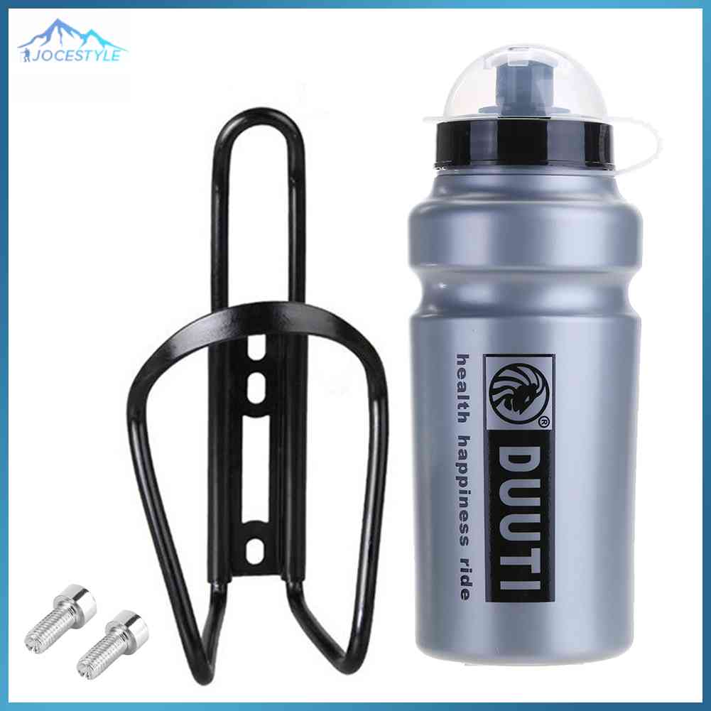 500ml Bottle Holder Cage Rack Mount Mountain Bike Water Bottle Aluminum Alloy Cycling Accessories-Red/Gray