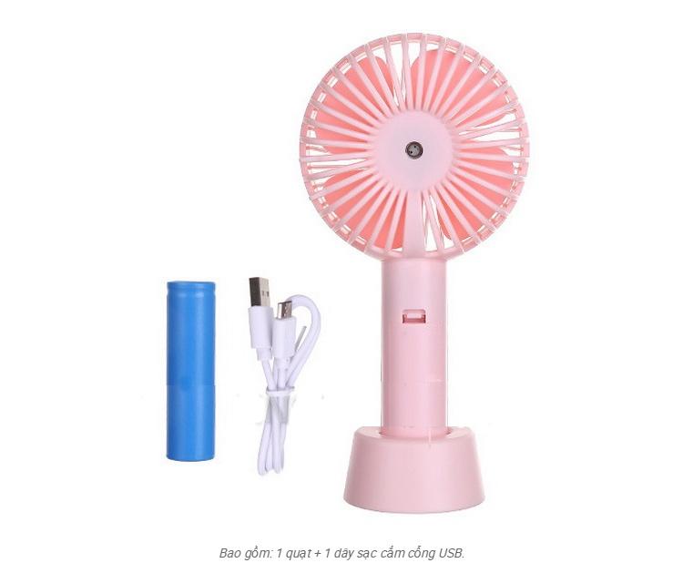 [HCM]Quạt cầm tay mini có đế để bàn siêu hot