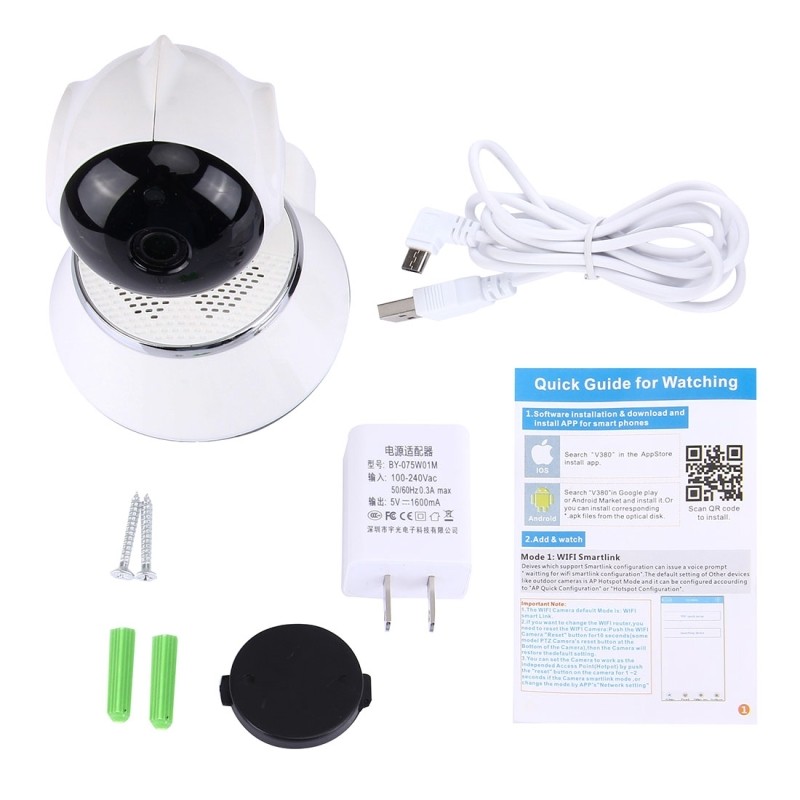 Camera v380,camera wifi ip v380 giám sát xoay 360 độ, phát hiện chuyển động, đàm thoại hai chiều - hàng nhập khẩu