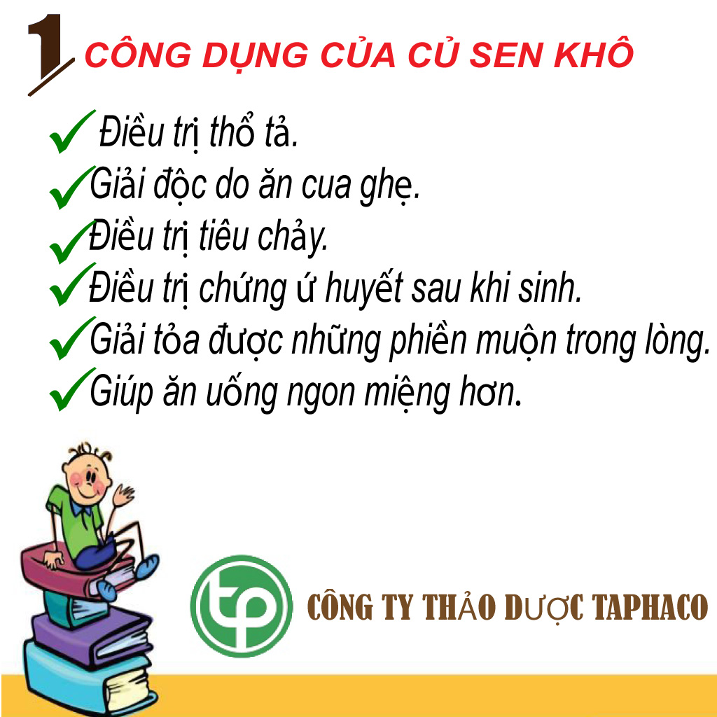 Củ sen sấy khô sắt lát 500g - Tấn Phát - Hàng Công Ty Chất Lượng Cao