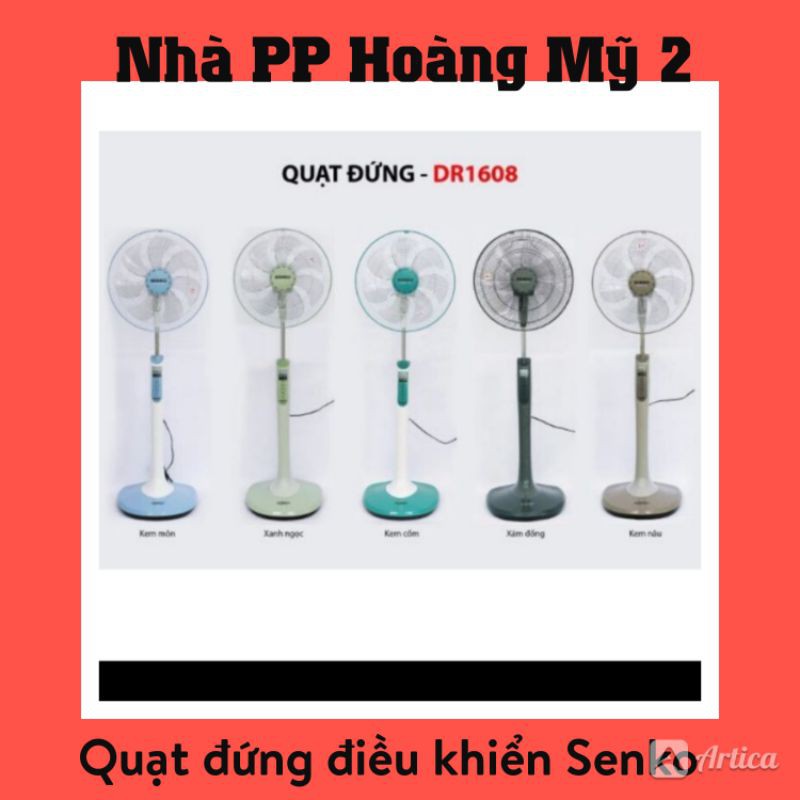 Quạt Đứng Điều Khiển Senko Dr1608,Có Remote(giao màu ngẫu nhiên)