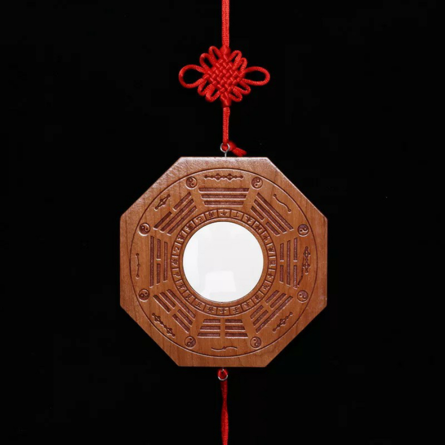 [HCM]GƯƠNG TIÊN THIÊN BÁT QUÁI GỖ ĐÀO LÕM THU HÚT PHÚC KHÍ  TÍCH TỤ NĂNG LƯỢNG