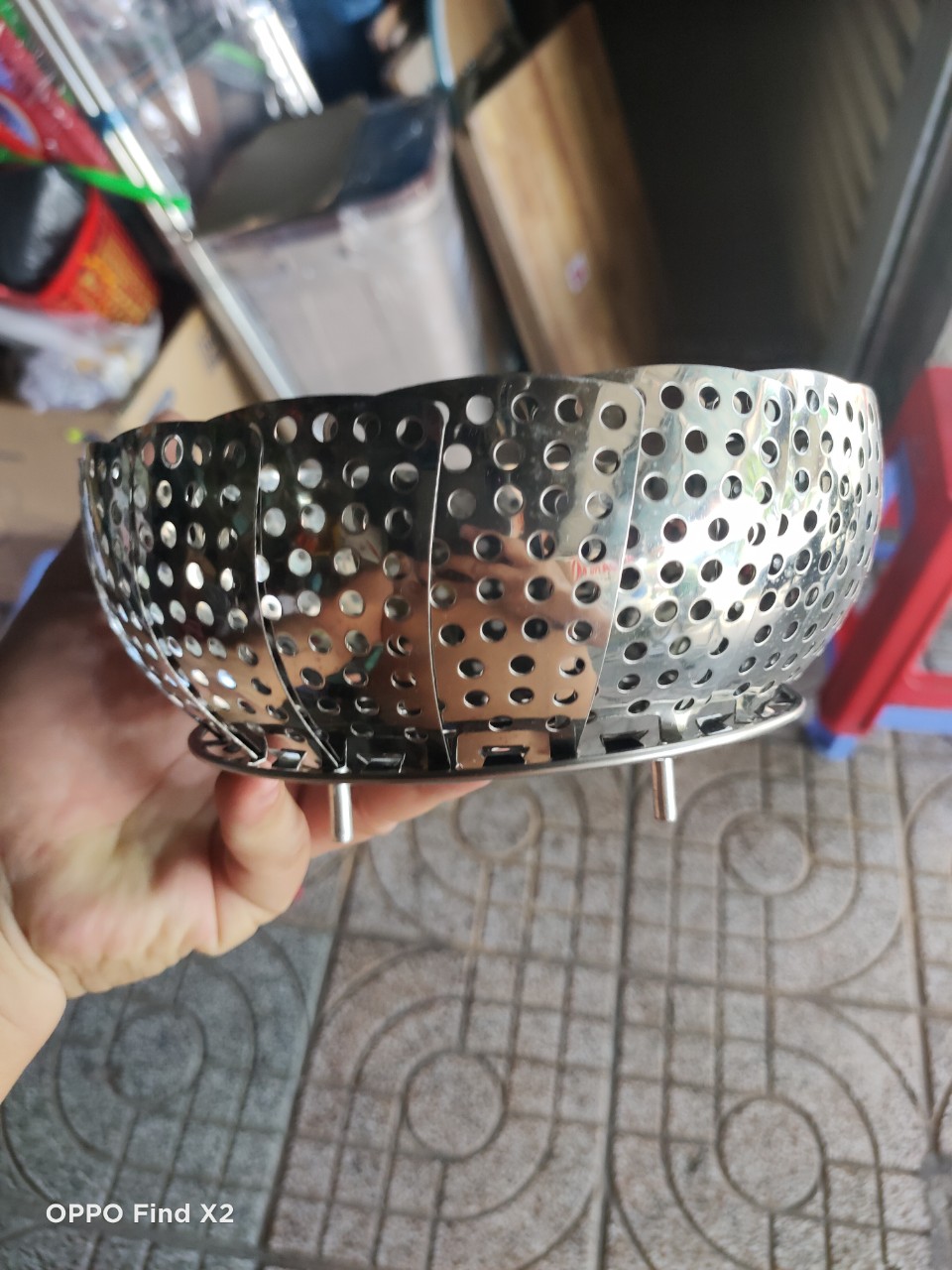 [HCM]Vĩ Hấp Inox Bung Xòe
