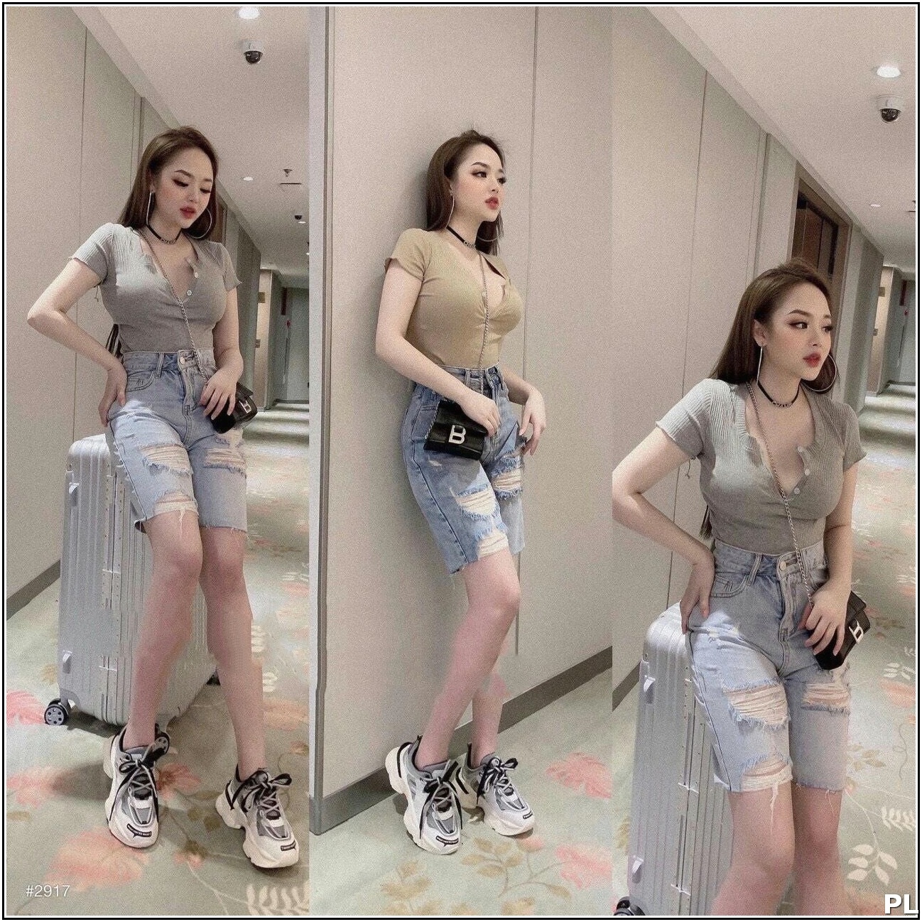 Quần jean ngố mẫu rách đầu tiên siêu đẹp 2913 -k2-1