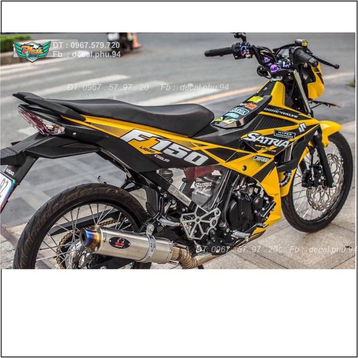 Tem rời Satria Vàng đen Mới