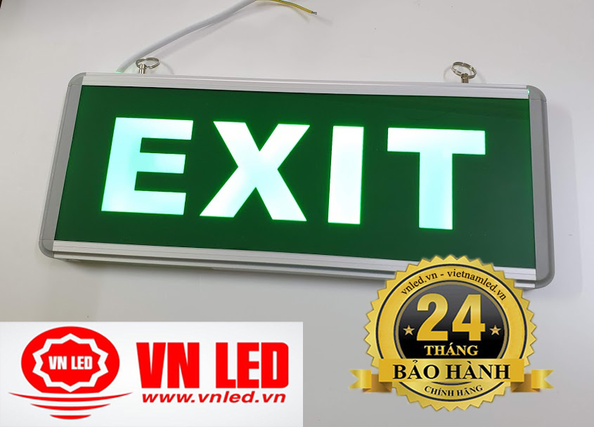 Đèn EXIT thoát hiểm lối thoát 1 mặt, 2 mặt