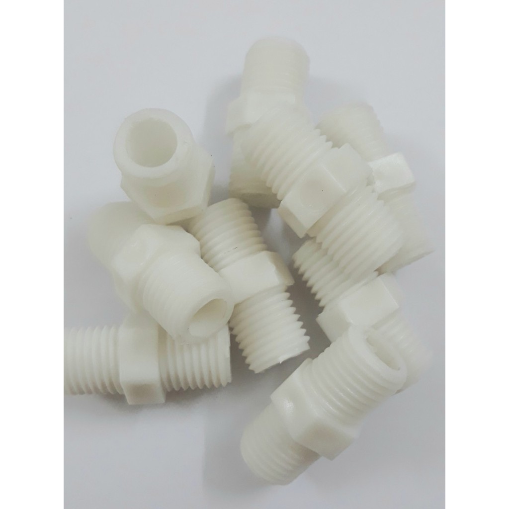 Bộ 2 (cút) nối thẳng ren 21 ra 21
