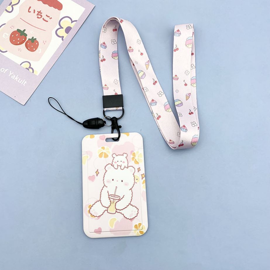 Dây Đeo Thẻ Cho Nhân Viên Văn Phòng, Style-G , Học Sinh, Dây Đeo Thẻ Kèm Bảng Tên Cute - BEYOU