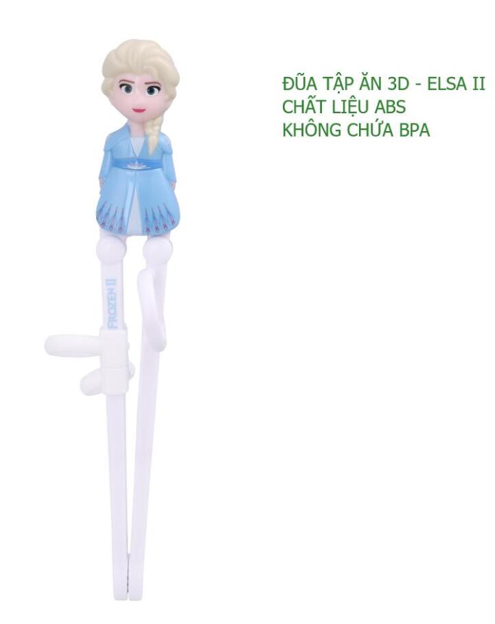 [ XẢ KHO 3 NGÀY ] Đũa tập ăn 3D Elsa, Anna